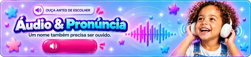 Áudio & Pronúncia. Um nome também precisa ser ouvido.